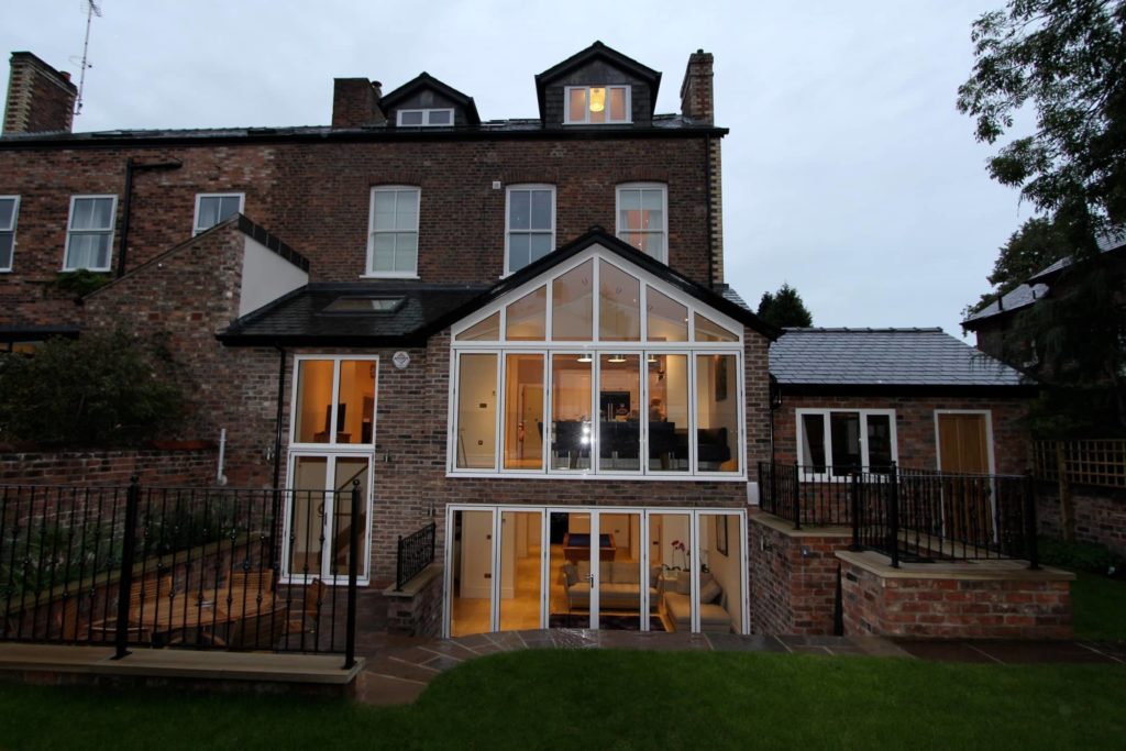 a large brick building with a lot of windows.