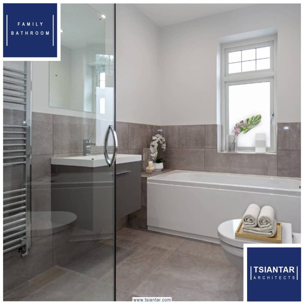 The Chippings - Sale, Manchester, offers a bathroom equipped with a toilet, sink, and shower.