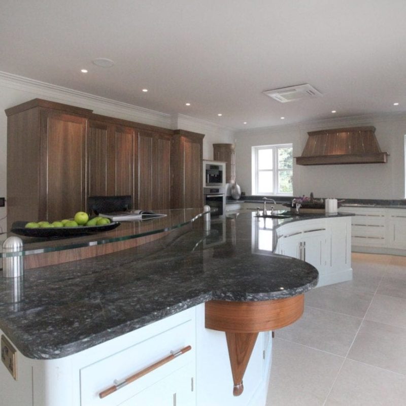 Walnut and White Wooden Kitchen-min